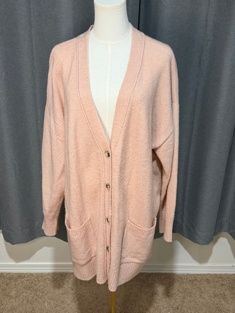 Ellos Size 18/20 Blush Pink Longline Cardigan